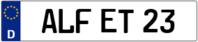 Trailer License Plate